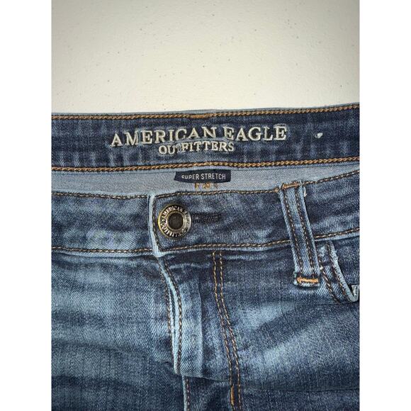American Eagle Super Stretch Size 10 Hi-Rise Shortie Grunge Women's Shorts - Picture 2 of 5